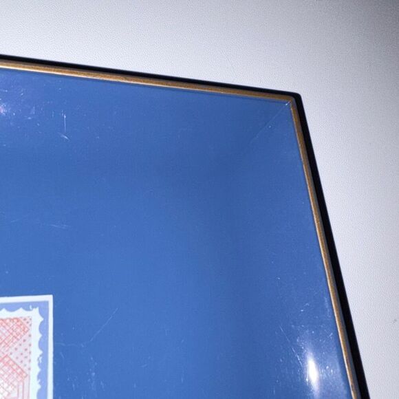 Metal  Decorative Tray with White Cat - Picture 9 of 11